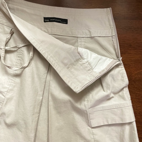 Zara Pleated Utility Cargo Style Skirt - Picture 3 of 7